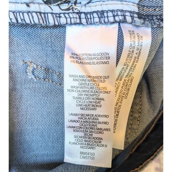 Calvin Klein Jeans Blue Denim High Rise Skinny Stretch Distressed Size 6 EUC - Picture 11 of 11